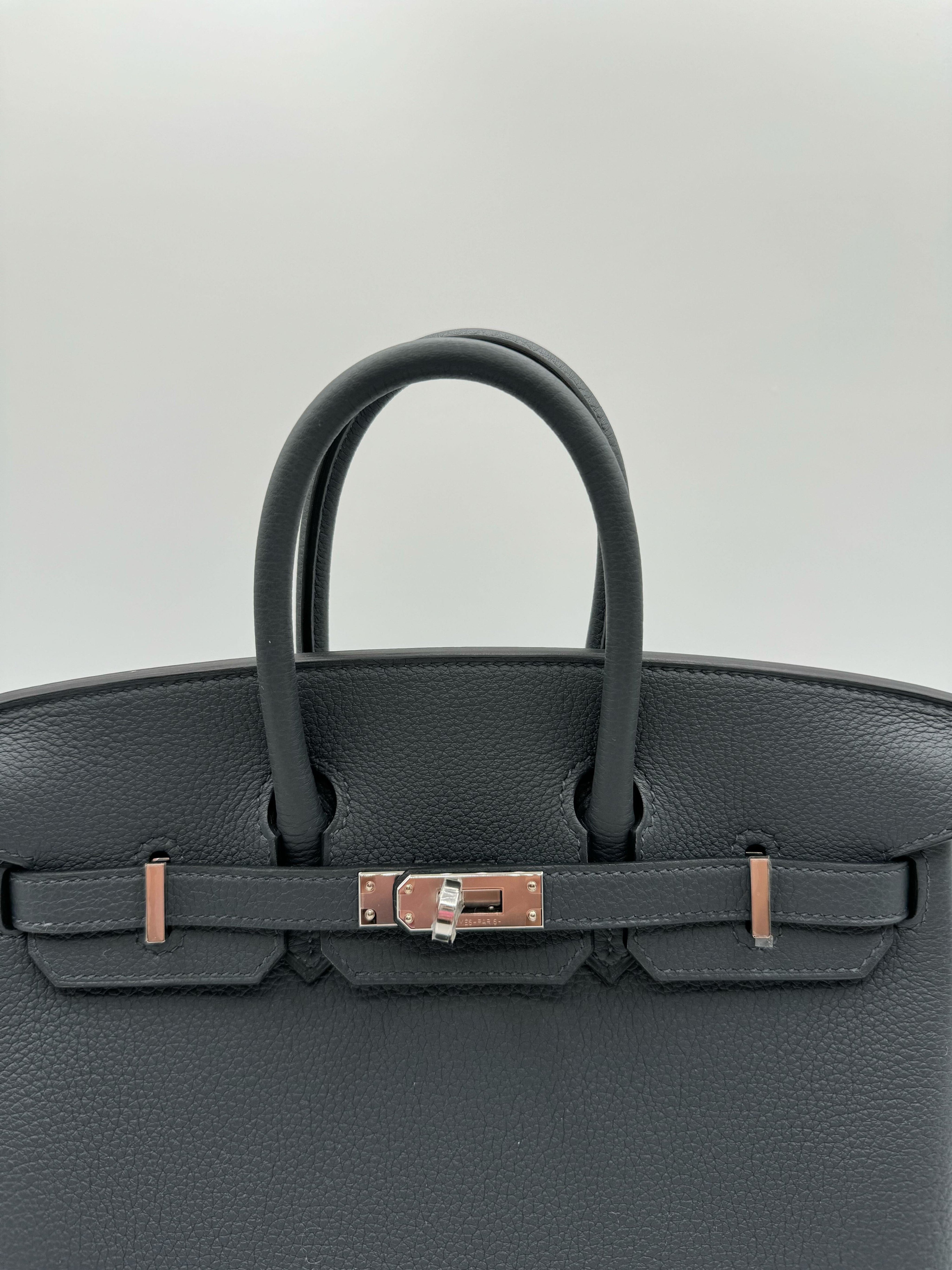 Hermès Birkin 25 Gris Misty Togo Leather Palladium Hardware