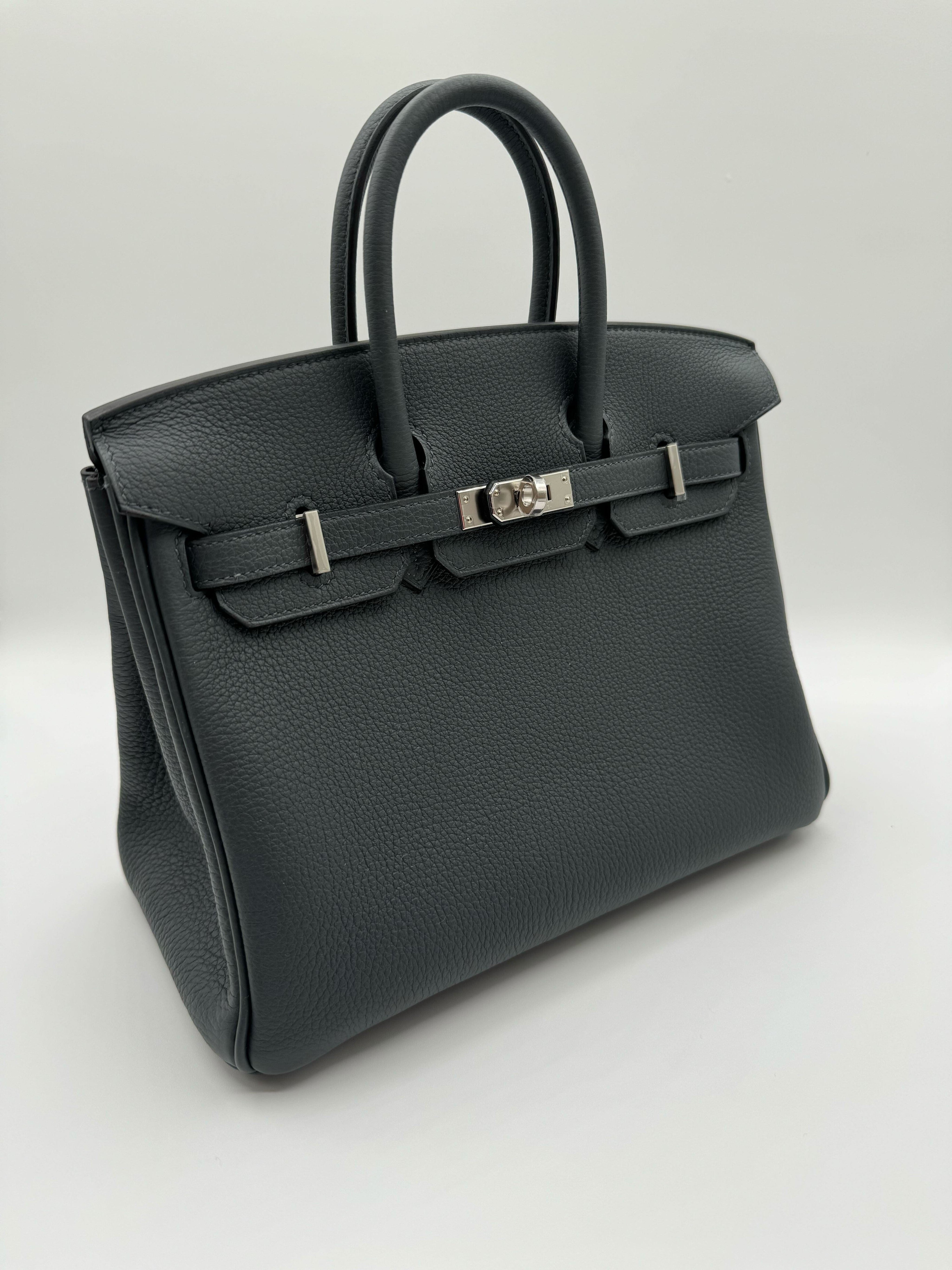 Hermès Birkin 25 Gris Misty Togo Leather Palladium Hardware