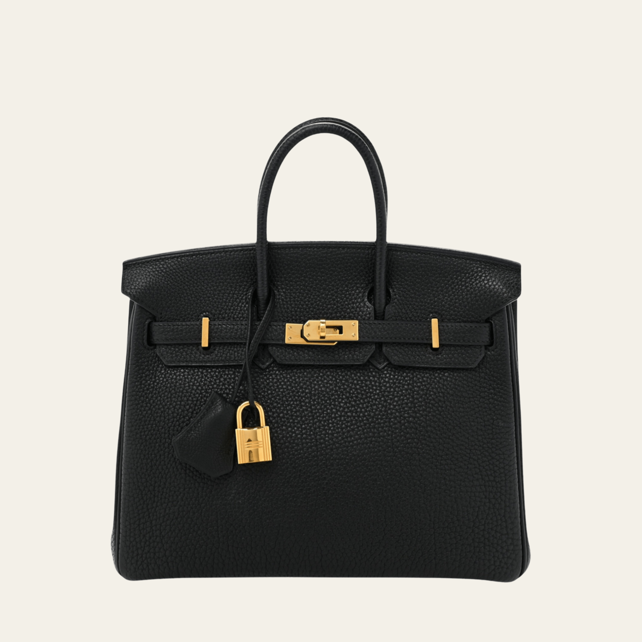 Hermès Birkin 25 Noir Togo Gold Hardware