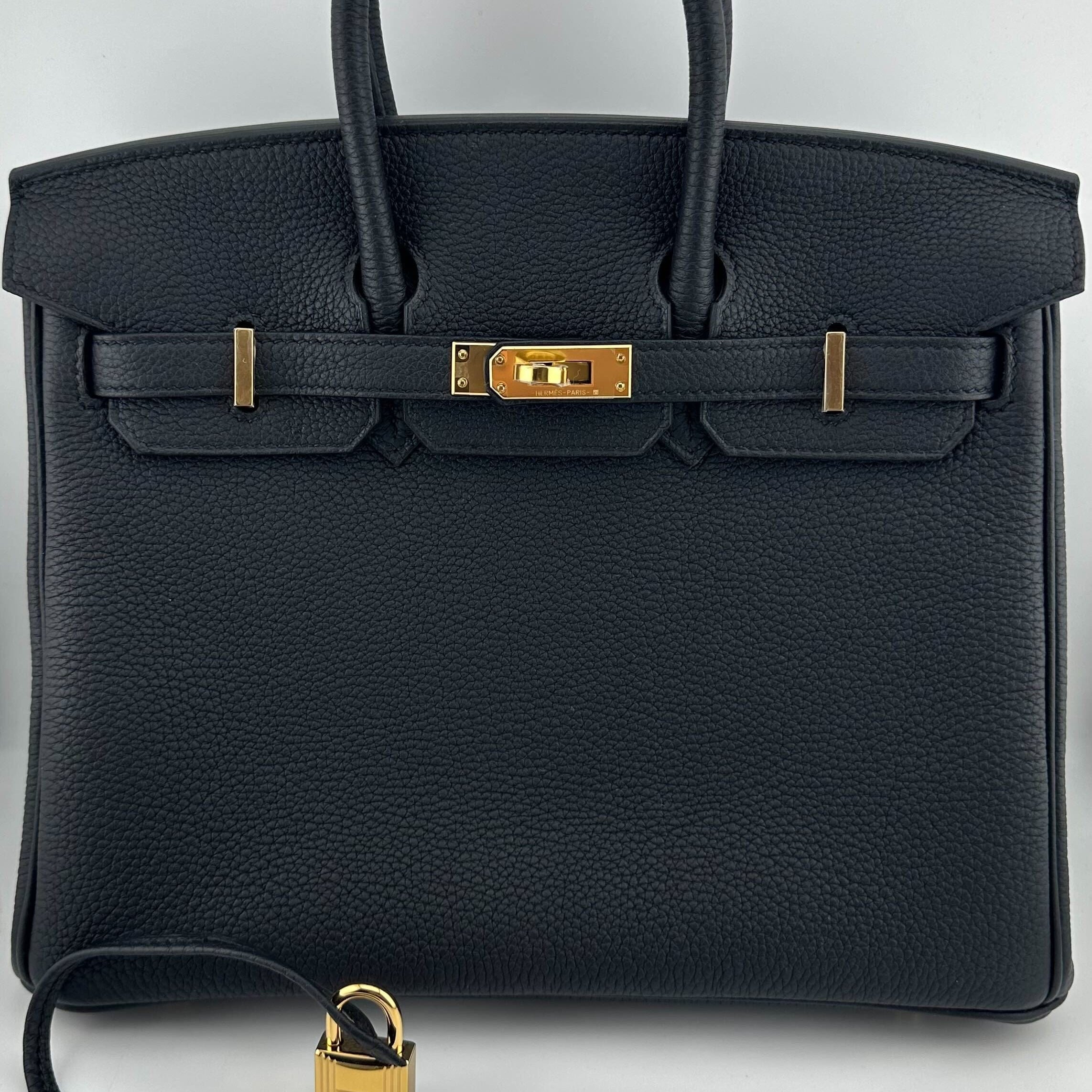 Hermès Birkin 25 Noir Togo Gold Hardware