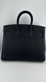 Hermès Birkin 25 Noir Togo Gold Hardware