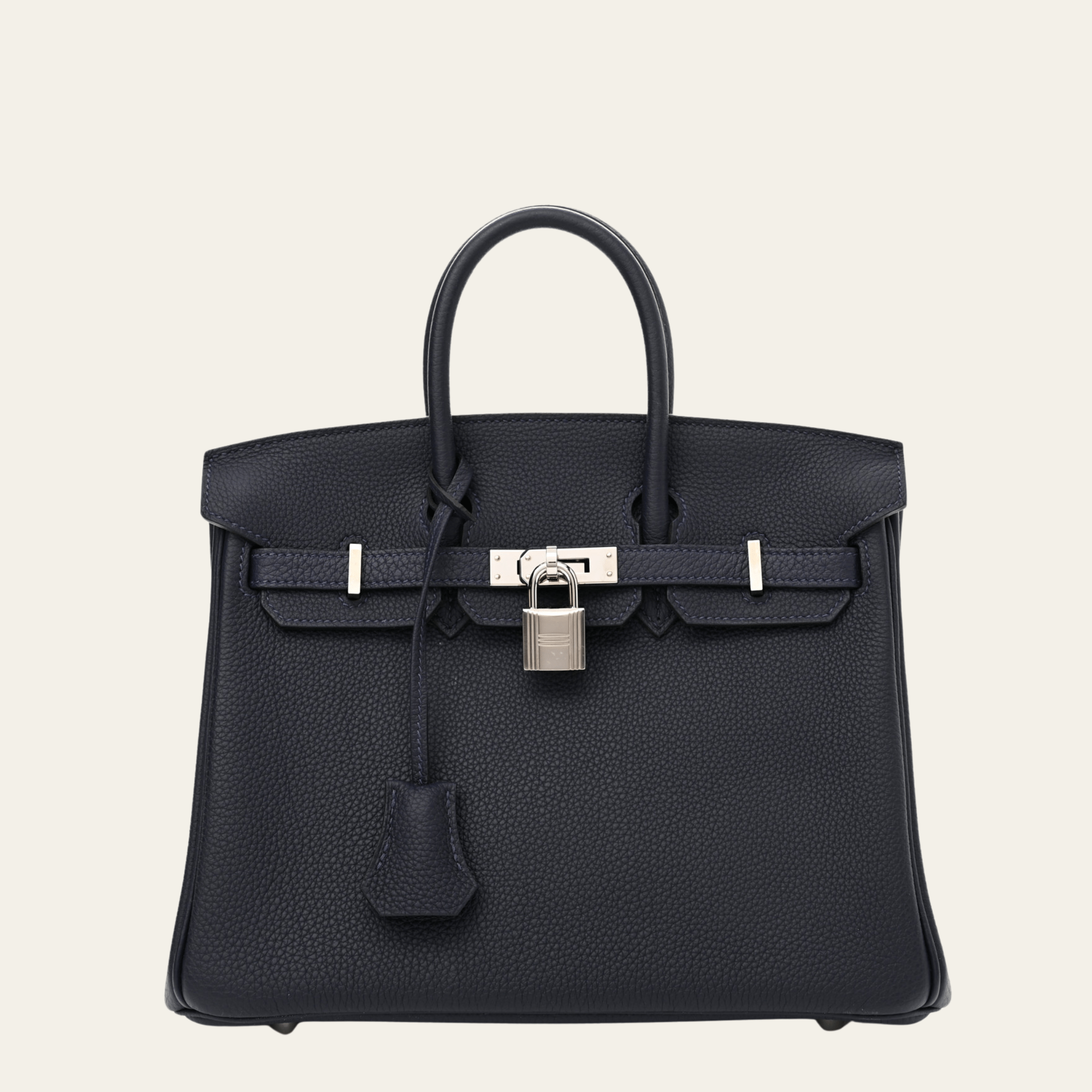 Hermès Birkin 25 Togo Bleu Nuit Palladium Hardware