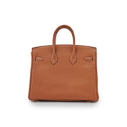 Hermes Birkin 25 Togo Calfskin 37 Gold / Gold Hardware