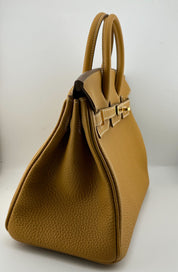 Hermès Birkin 25 Togo Calfskin Naturel Sable Gold Hardware