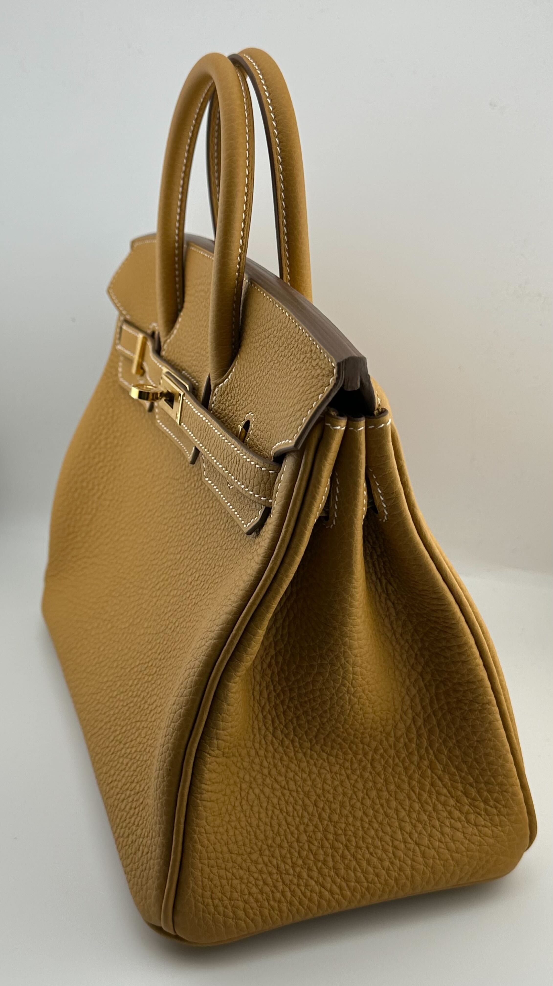 Hermès Birkin 25 Togo Calfskin Naturel Sable Gold Hardware