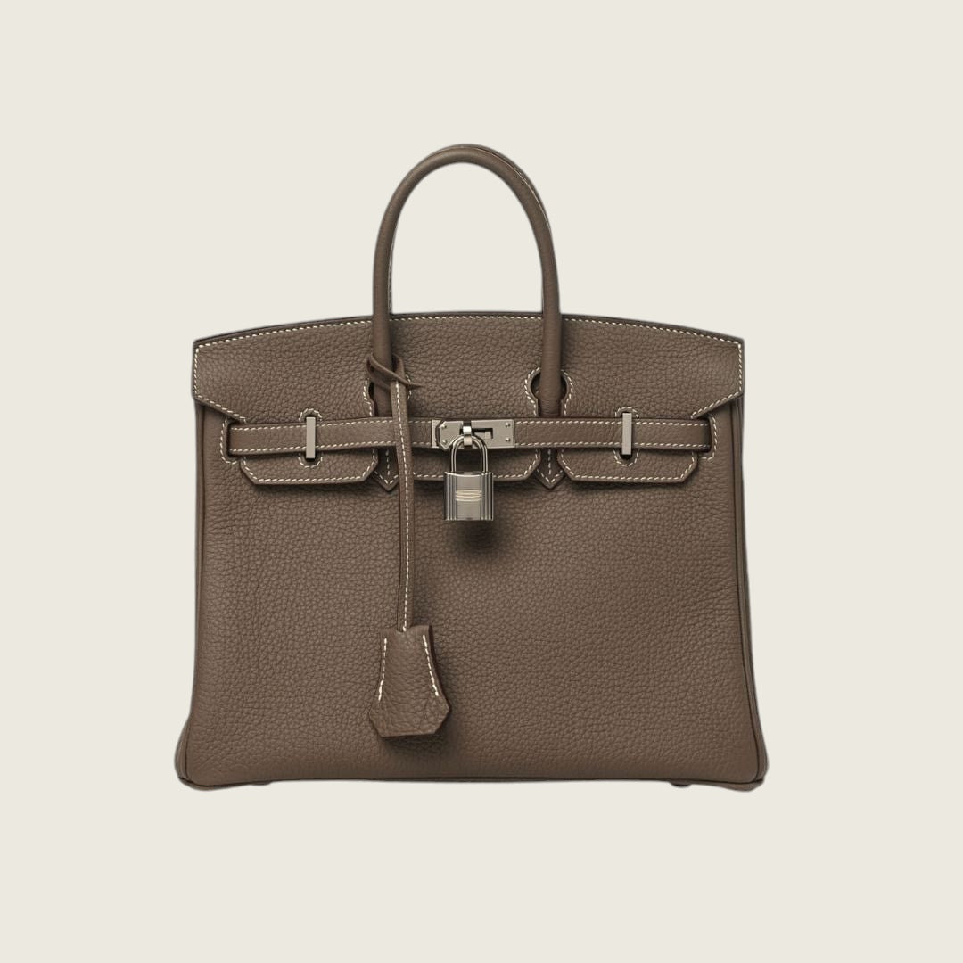 Hermès Birkin 25 Togo Etoupe Palladium Hardware