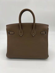 Bags & Accessories Hermes Birkin 25 Togo Etoupe Palladium Hardware Wrist Aficionado