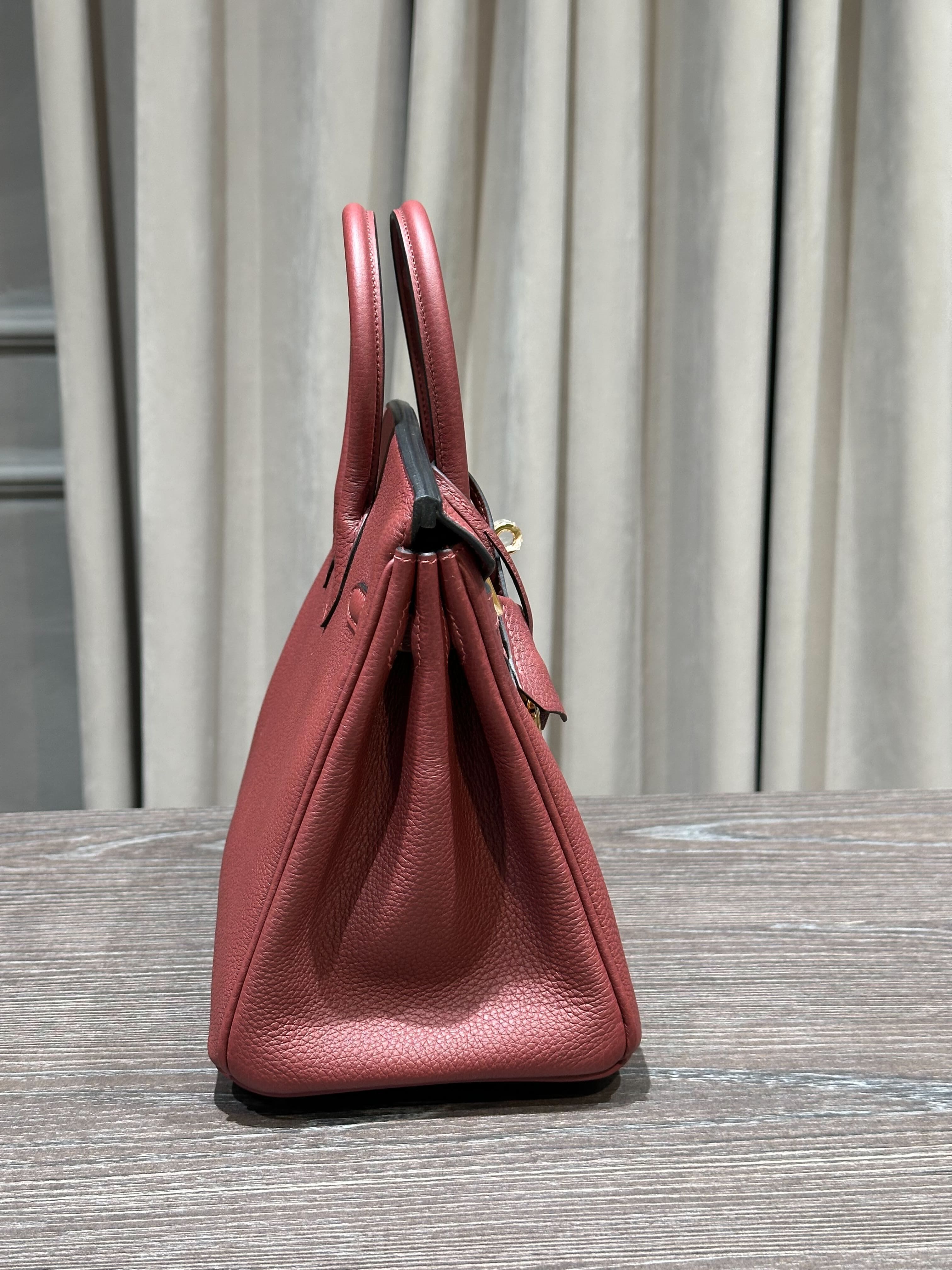 Hermès Birkin 25 Togo Rouge Gold Hardware
