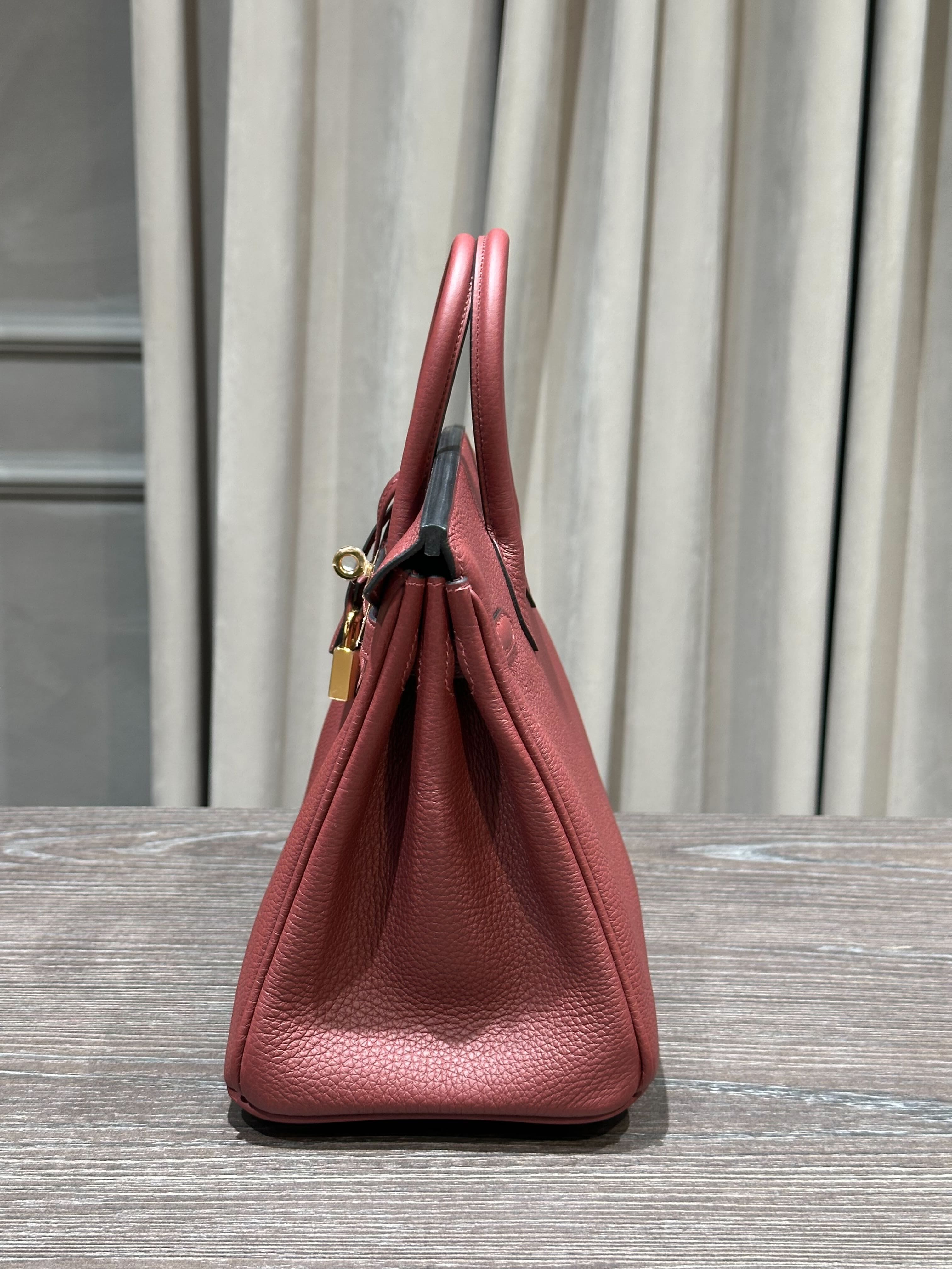 Hermès Birkin 25 Togo Rouge Gold Hardware