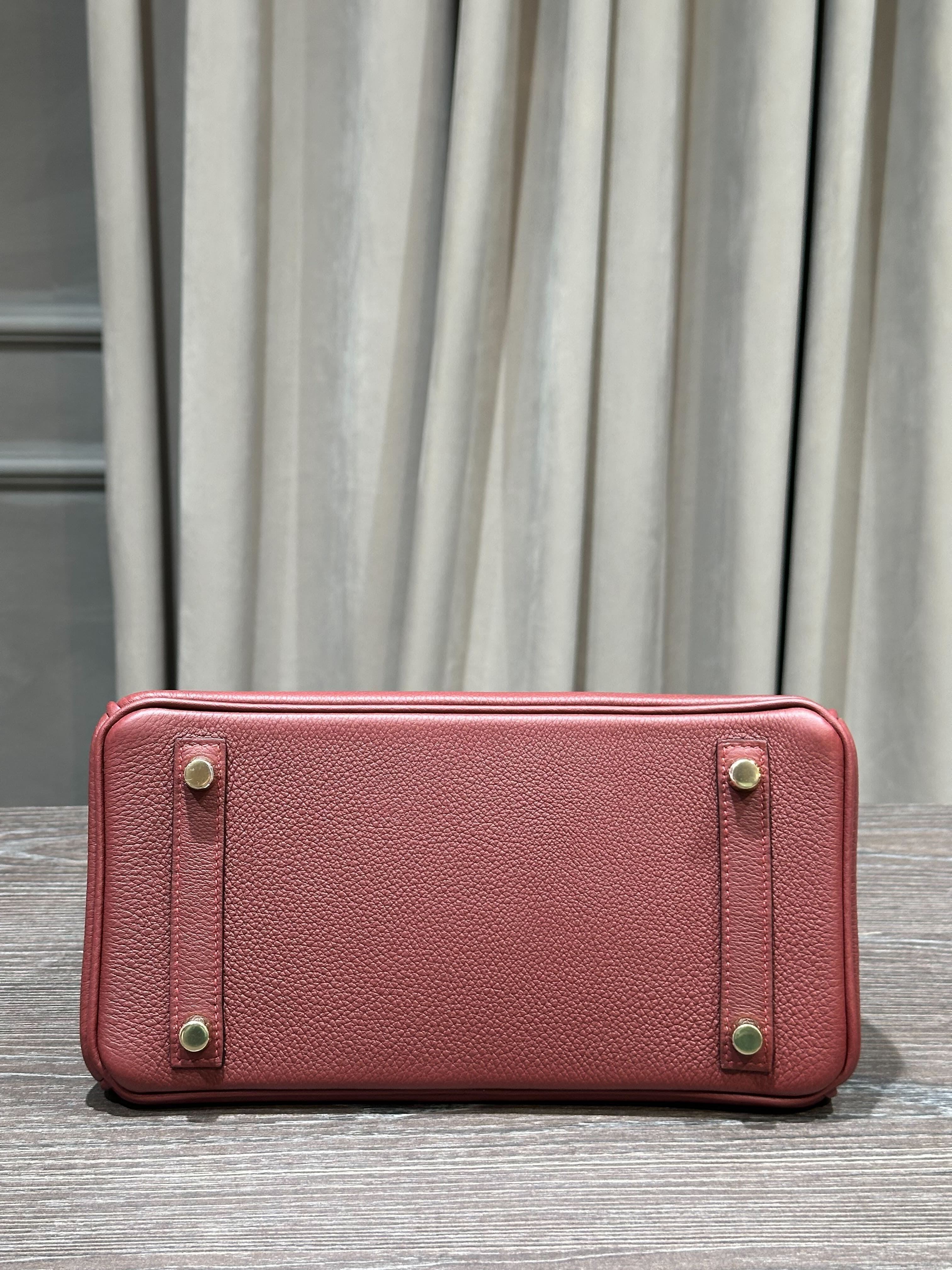 Hermès Birkin 25 Togo Rouge Gold Hardware
