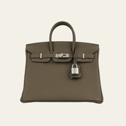 Hermès Birkin 25 Togo Toundra Palladium Hardware
