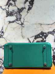 Hermès Birkin 25 Togo Vert Vertigo Palladium Hardware