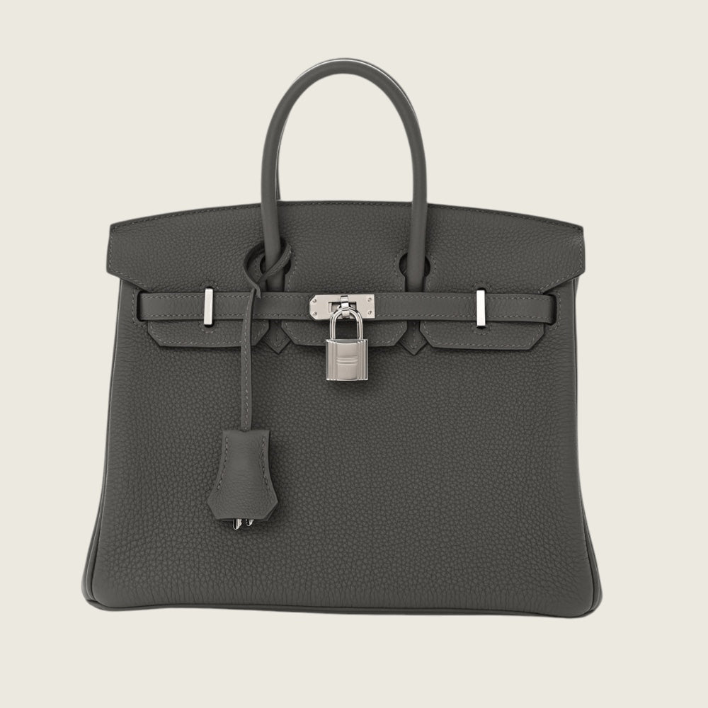 Hermès Birkin 25 Gris Misty Togo Leather Palladium Hardware