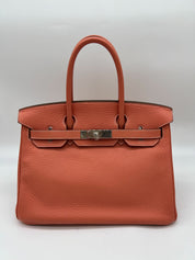 Bags & Accessories Hermes Birkin 30 Crevette Togo Palladium Hardware Wrist Aficionado