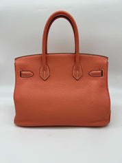 Bags & Accessories Hermes Birkin 30 Crevette Togo Palladium Hardware Wrist Aficionado