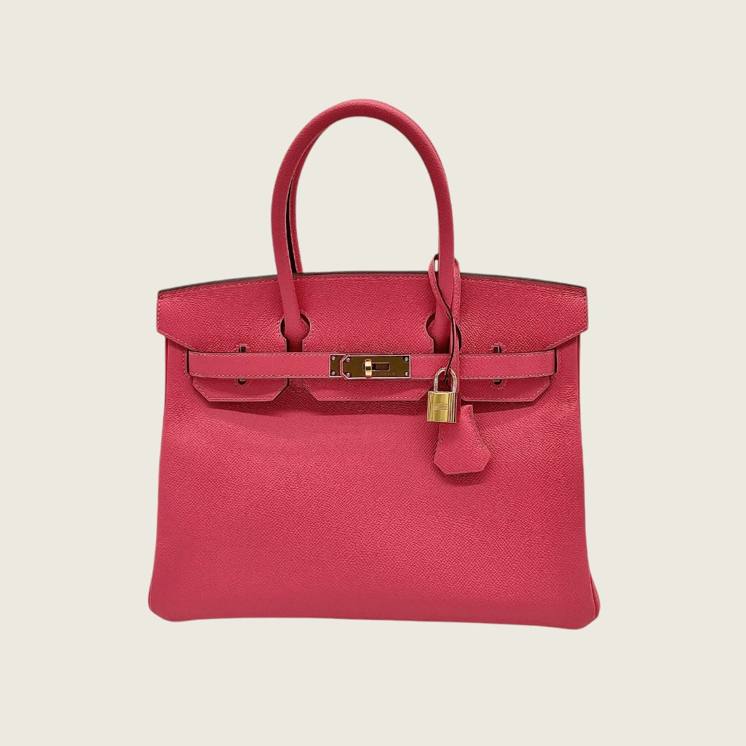 Hermès Birkin 30 Epsom Rose Azalee Gold Hardware