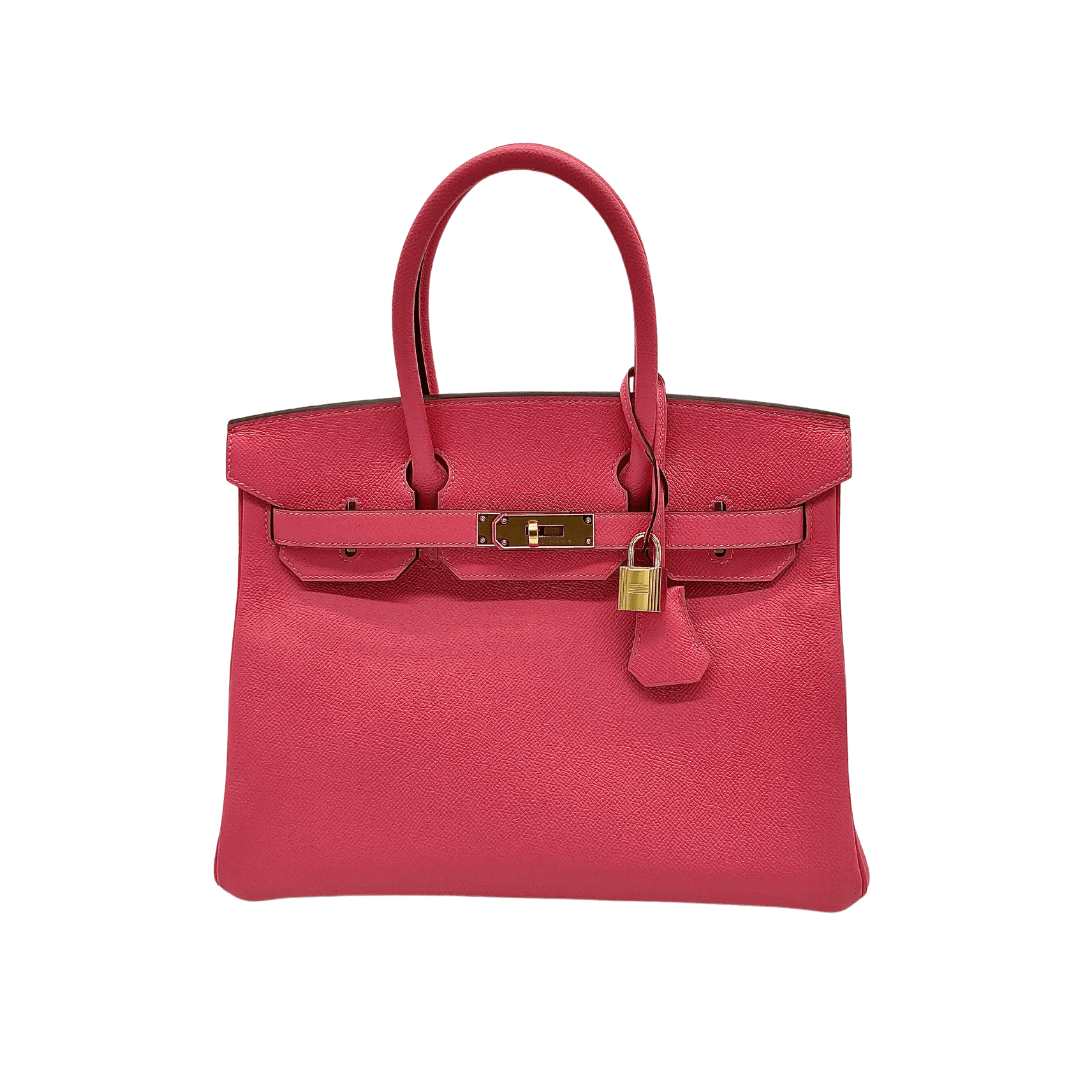 Hermes Birkin 30 Epsom Rose Azalee Gold Hardware Hermes