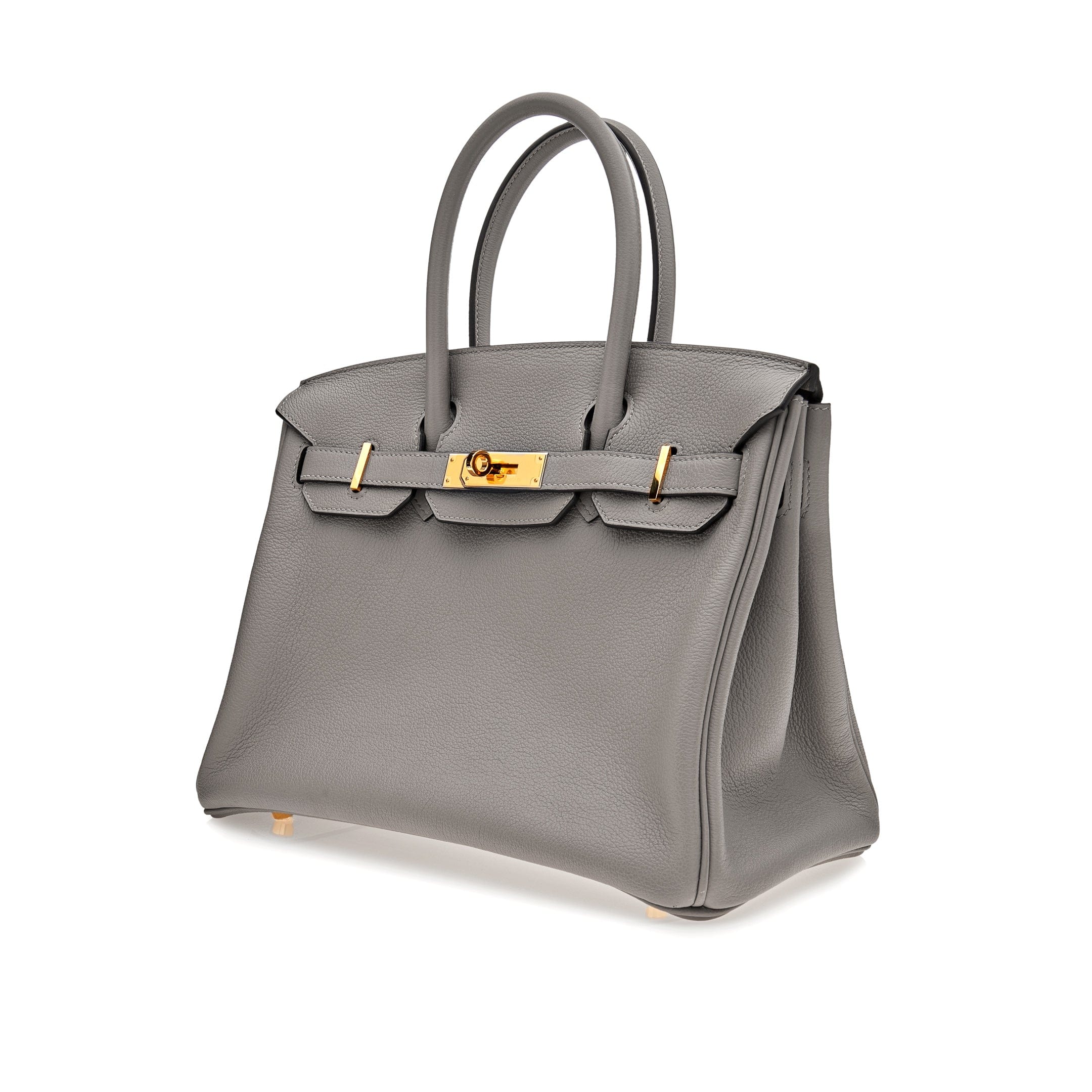 Bags & Accessories Hermes Birkin 30 Gris Togo Gold Hardware Wrist Aficionado