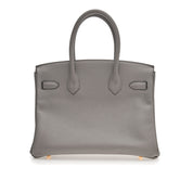 Bags & Accessories Hermes Birkin 30 Gris Togo Gold Hardware Wrist Aficionado