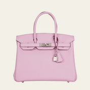 Hermès Mauve Sylvester Birkin 30 Swift Palladium Hardware