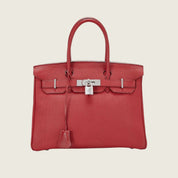 Hermès Birkin 30 Rouge Vif Togo Palladium Hardware