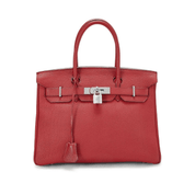 Bags & Accessories Hermes Birkin 30 Rouge Vif Togo Palladium Hardware Wrist Aficionado