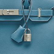 Hermès Birkin 30 Togo Calfskin New Bleu Jean Palladium Hardware