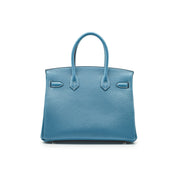 Hermès Birkin 30 Togo Calfskin New Bleu Jean Palladium Hardware