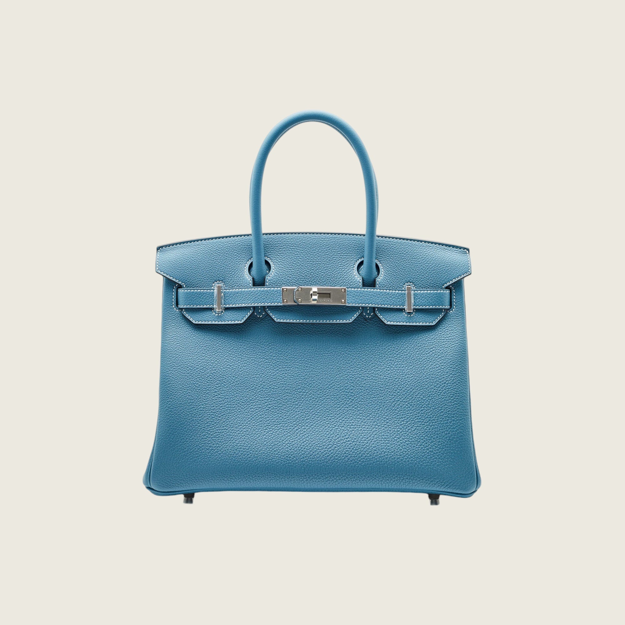 Hermès Birkin 30 Togo Calfskin New Bleu Jean Palladium Hardware