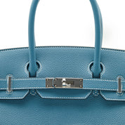 Hermès Birkin 30 Togo Calfskin New Bleu Jean Palladium Hardware