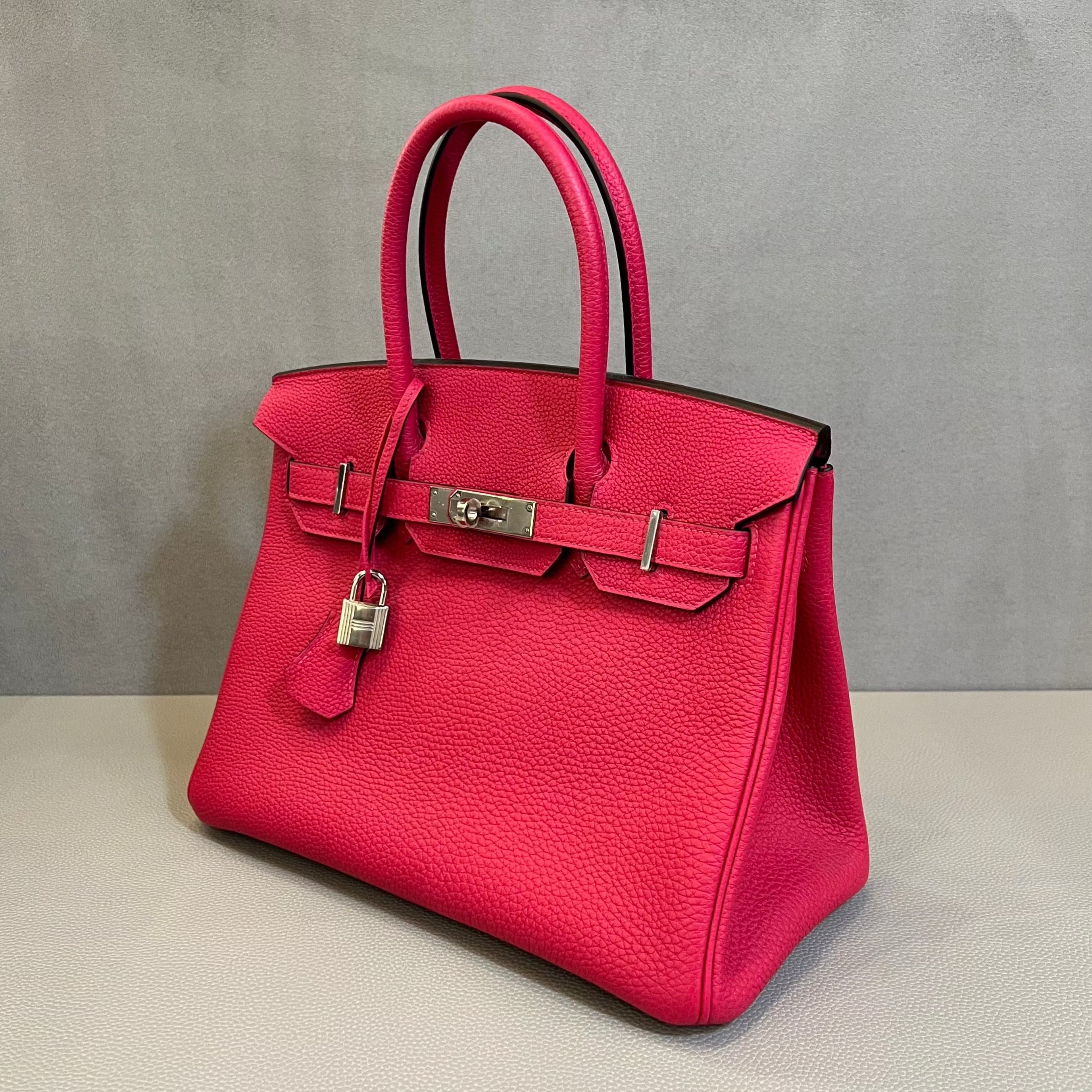 Hermès Birkin 30 Togo Framboise Palladium Hardware