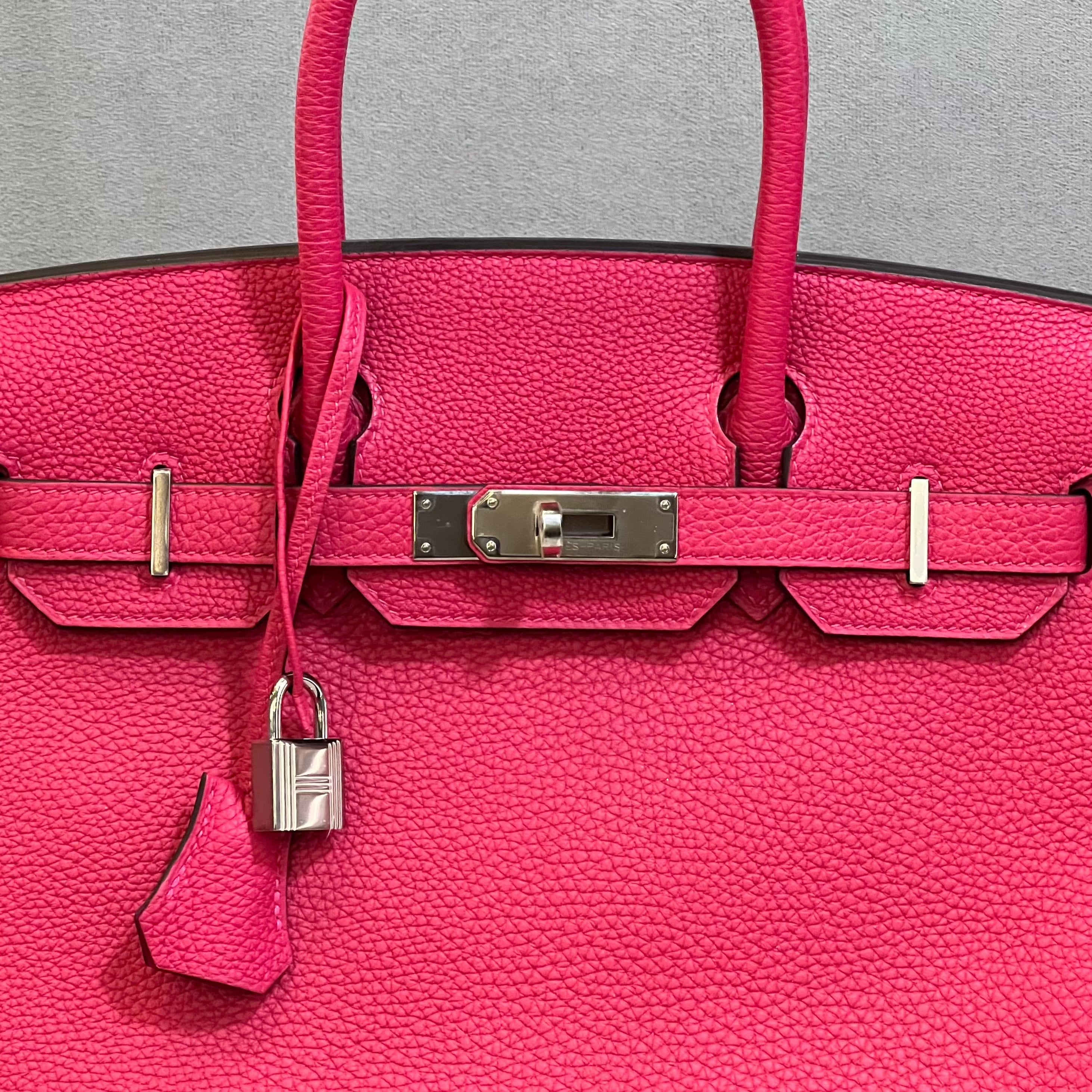 Hermès Birkin 30 Togo Framboise Palladium Hardware