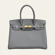 Hermès Gris Meyer Birkin 30 Togo Gold Hardware