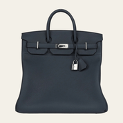 Hermès Gris Misty Birkin 40 Haut A Courroies Togo Palladium Hardware