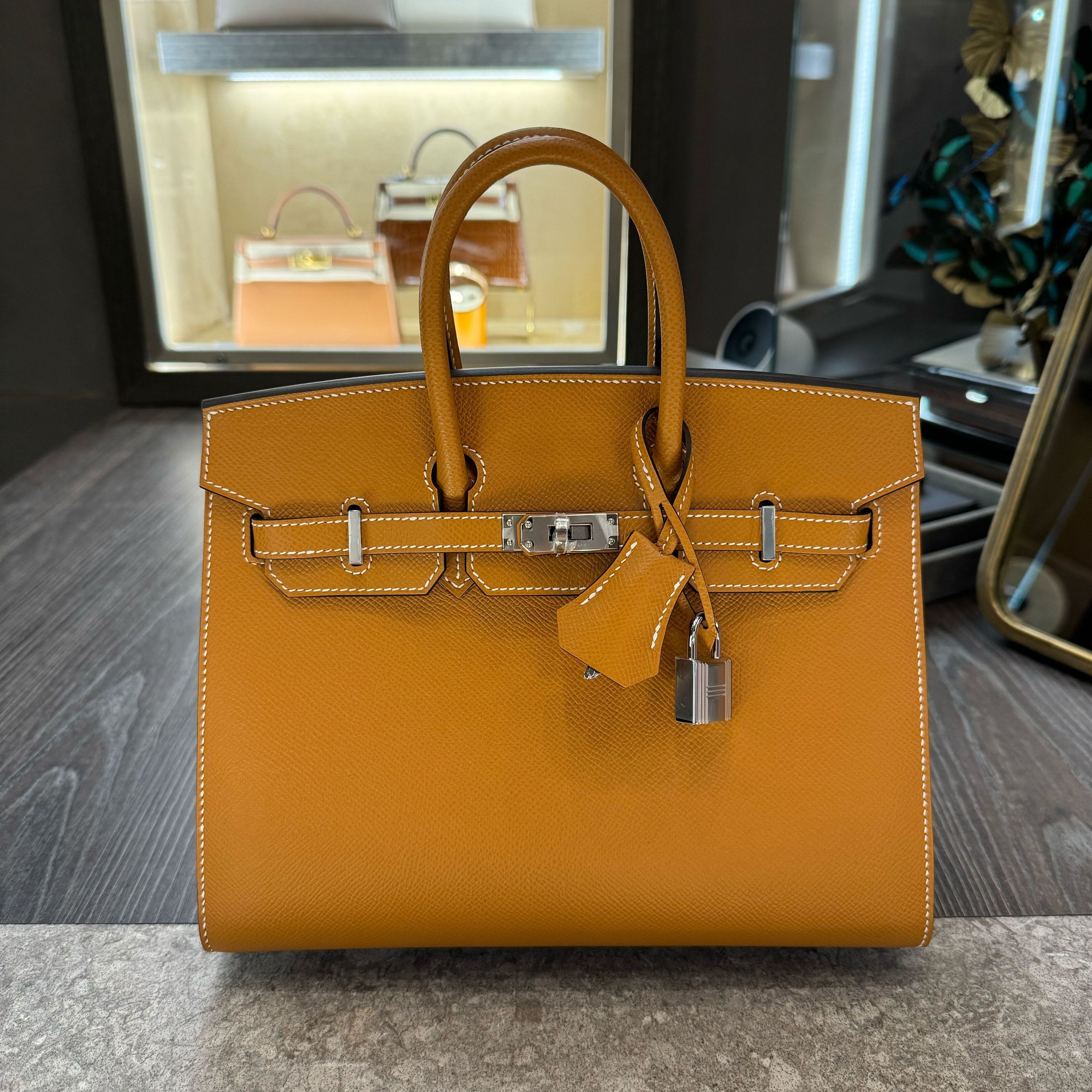 Hermès Birkin Sellier 25 Epsom Gris Meyer Gold Hardware