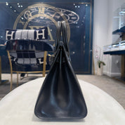 Hermès Birkin Sellier 25 Noir Box Leather Gold Hardware