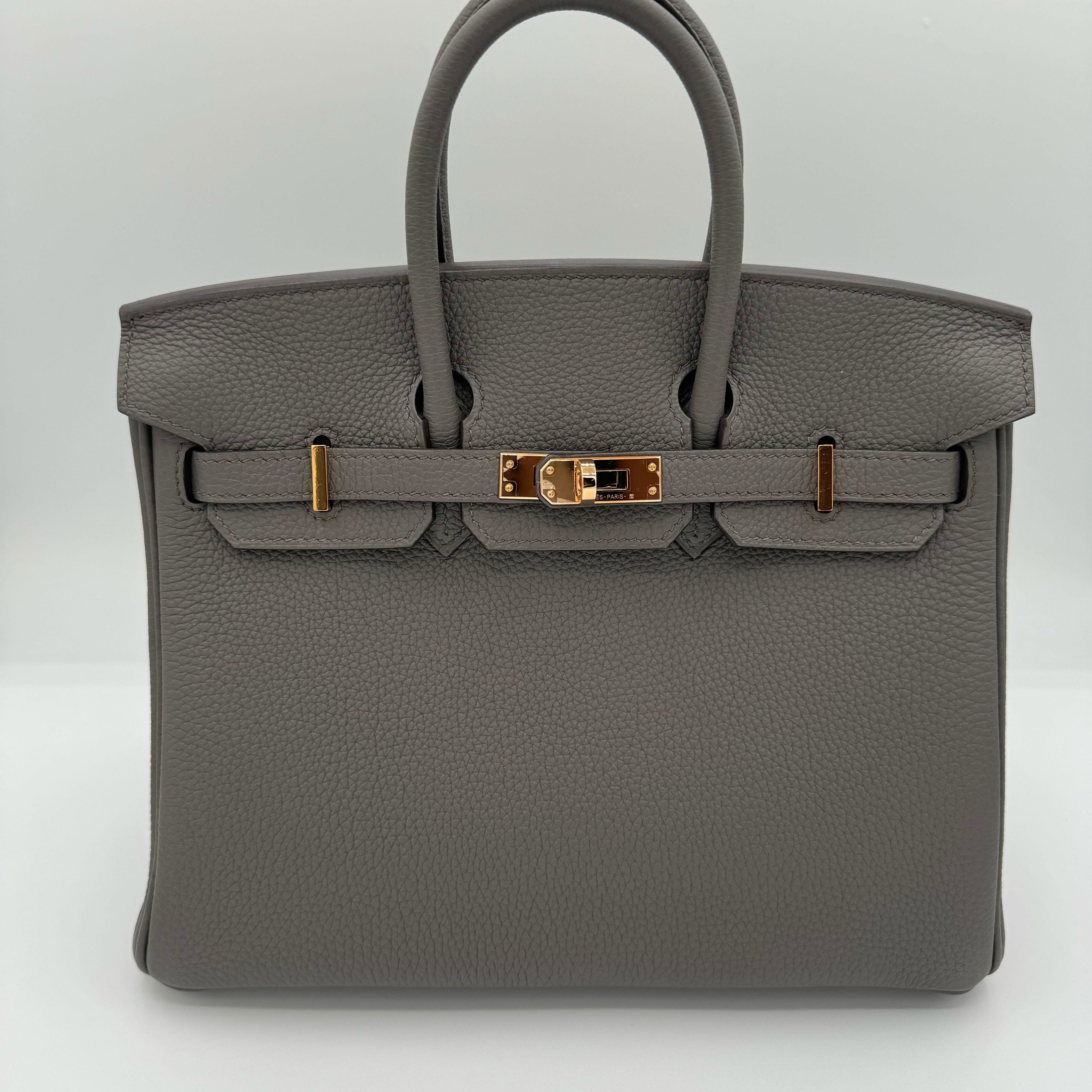 Hermès Birkin Togo Gris Etain Rose Gold Hardware