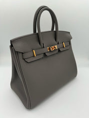 Hermès Birkin Togo Gris Etain Rose Gold Hardware