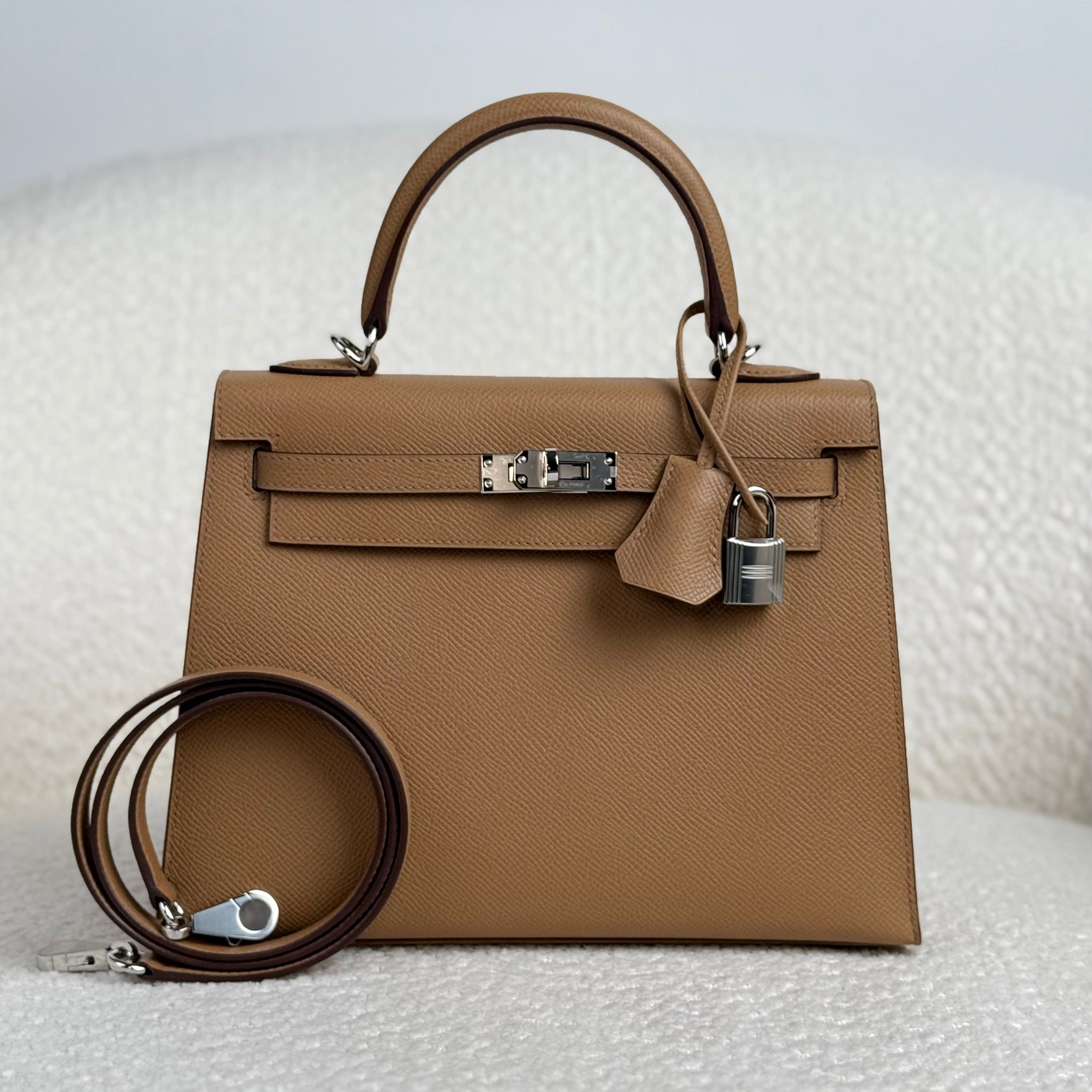 Hermès Kelly 25 Biscuit – Brown Kelly Sellier Epsom Palladium