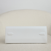 Hermès Blanc Shadow Birkin Clutch Swift