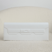Hermès Blanc Shadow Birkin Clutch Swift