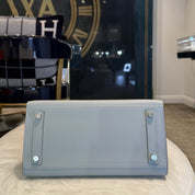 Hermès Bleu Glacier Birkin Sellier 25 Epsom Palladium Hardware