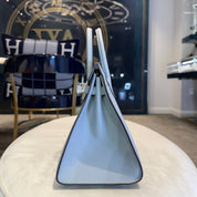 Hermès Bleu Glacier Birkin Sellier 25 Epsom Palladium Hardware