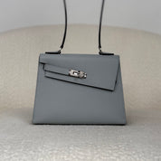 Hermès Bleu Glacier Kelly En Desordre Sellier 20 Epsom Palladium Hardware Limited Edition