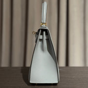 Hermès Bleu Glacier Kelly Sellier 25 Epsom Gold Hardware
