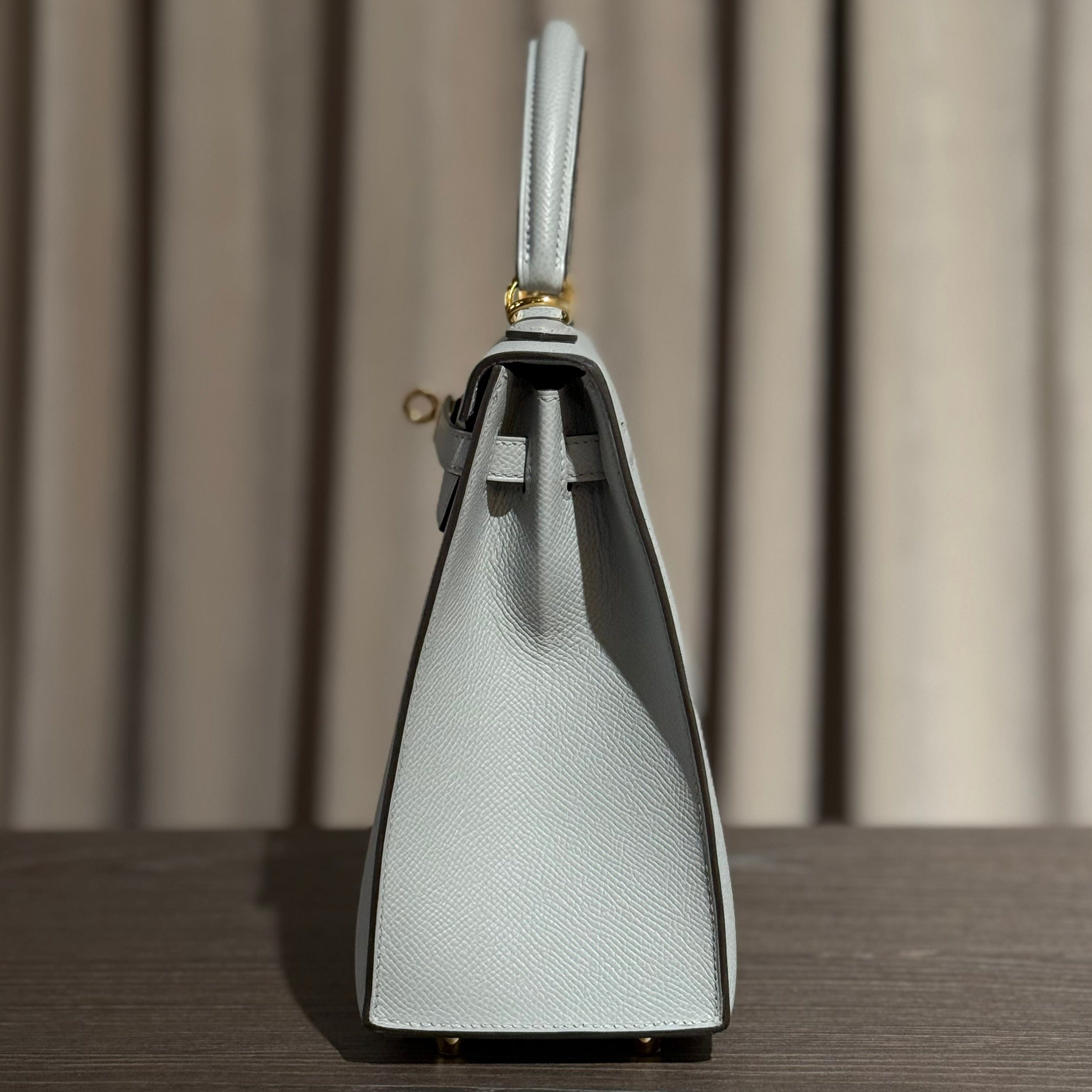 Hermès Bleu Glacier Kelly Sellier 25 Epsom Gold Hardware