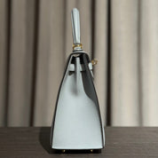 Hermès Bleu Glacier Kelly Sellier 25 Epsom Gold Hardware