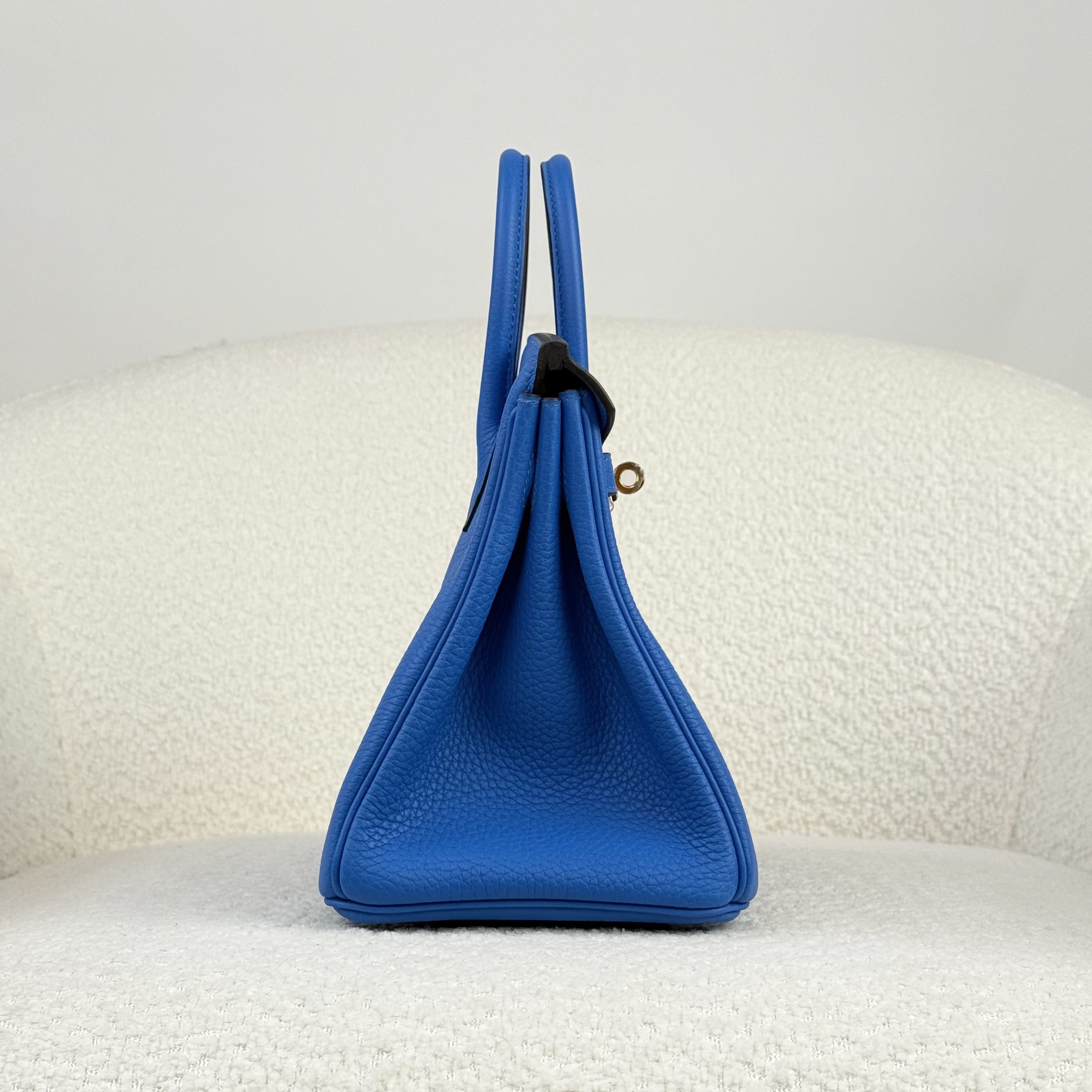 Hermès Bleu Hydra Birkin 25 Togo Gold Hardware