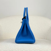 Hermès Bleu Hydra Birkin 25 Togo Gold Hardware