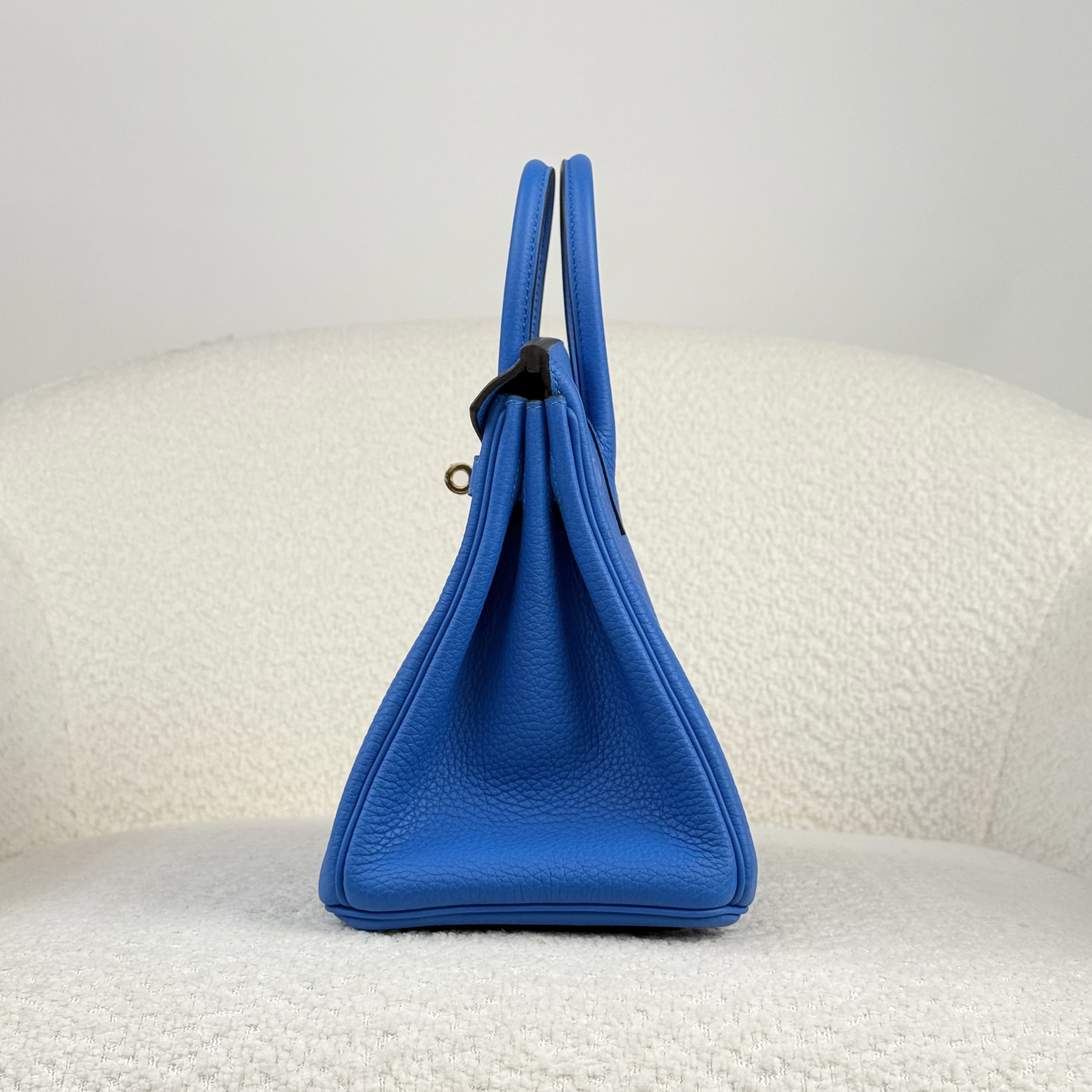 Hermès Bleu Hydra Birkin 25 Togo Gold Hardware